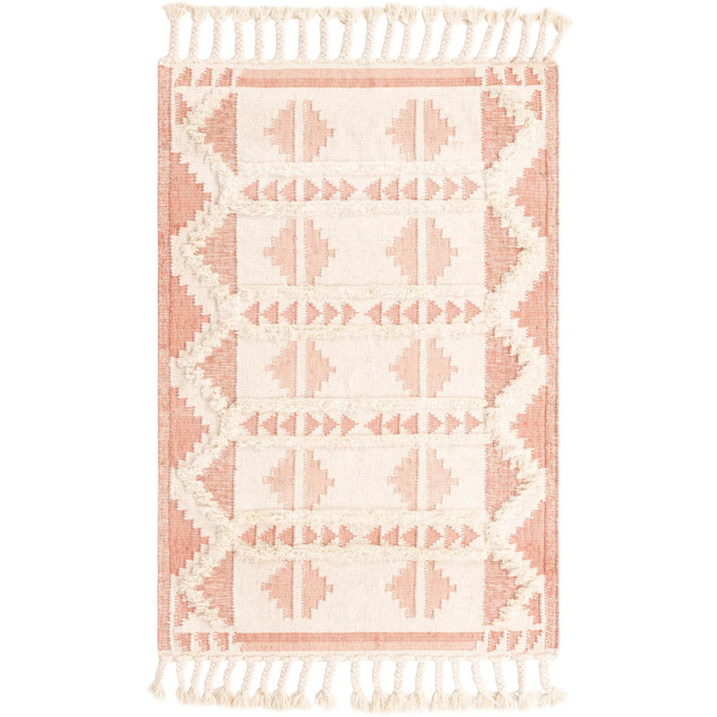 Annunciata Hand Tufted Wool Damask Indoor Rug, Rectangle 4'1" x 6'1"