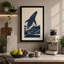 Whale Rising Coastal - Wrapped Canvas-874942528-874942530