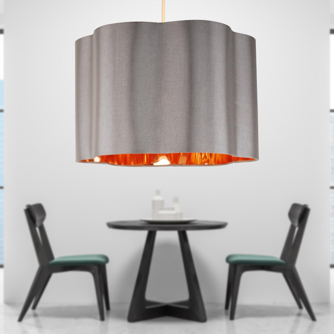 30Cm H Cotton Drum Pendant Shade
