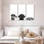 Adorable chiots sur toile, ensemble de 3 pièces-92829647