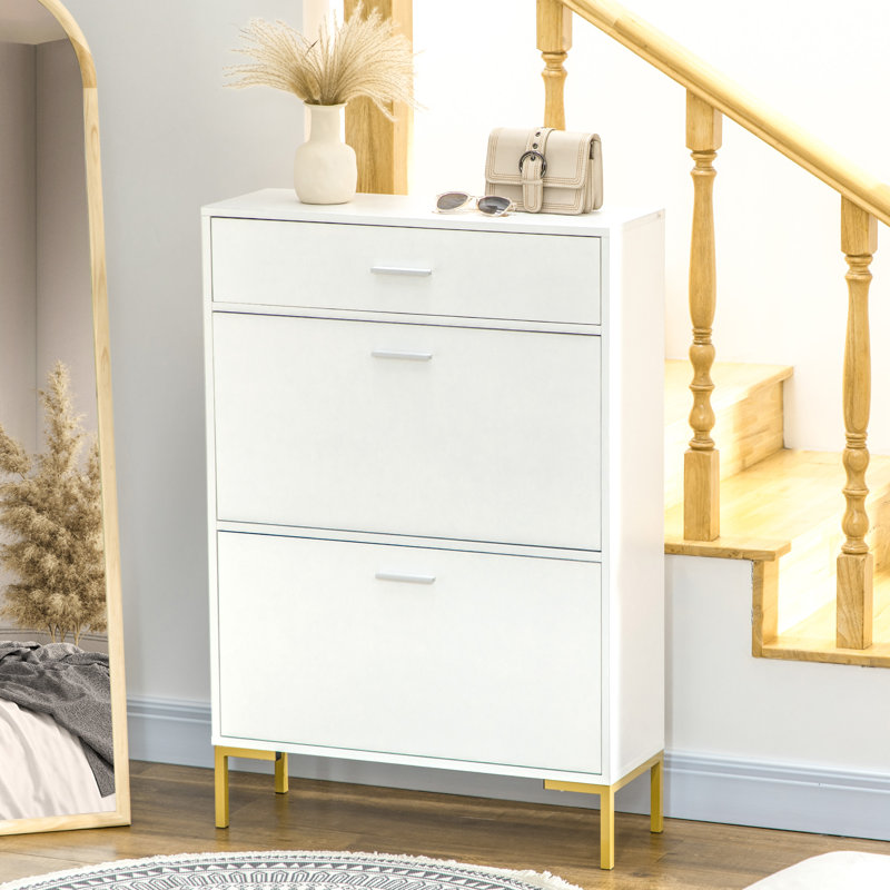 12 Pair Flip Down Shoe Storage