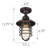 Glossop 1-Light Ceiling Light In Bronze