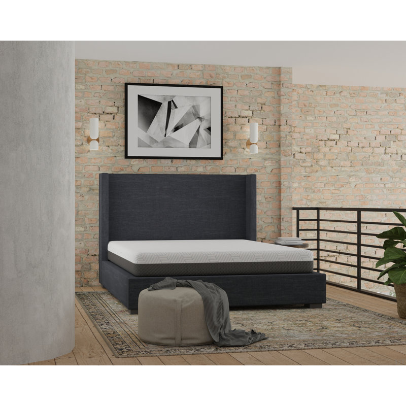 Matelas mi-ferme 10 po Pur Chill avec tissu rafraîchissant à changement de phase, 10'', Grand lit