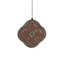 Cloche à vent décorative en aluminium et fer Patina avec finition résistante aux intempéries et crochet de suspension-125845216