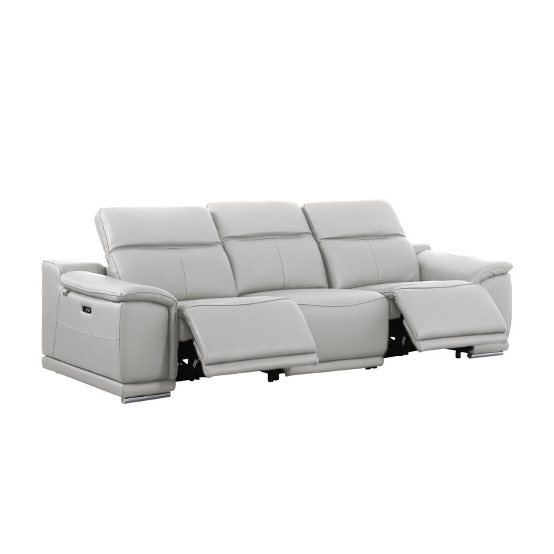 Canapé inclinable électrique Divanitalia, Gris clair