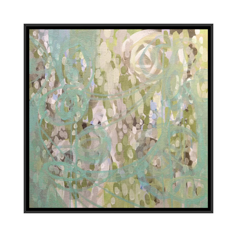 « kristen » par stéphanie corfee, impression sur toile, H 18 po x l 18 po x P 1,5 po, Toile avec cadre noir, Pas de tapis