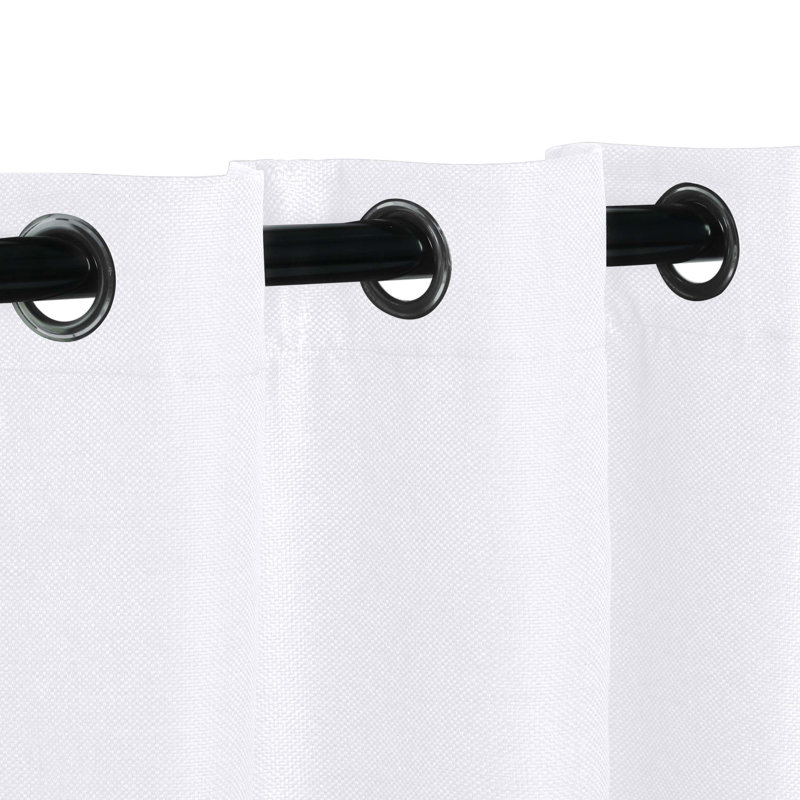 Panneaux de rideaux obscurcissants et isolants en polyester, L 42 po x L 108 po, Blanc neige