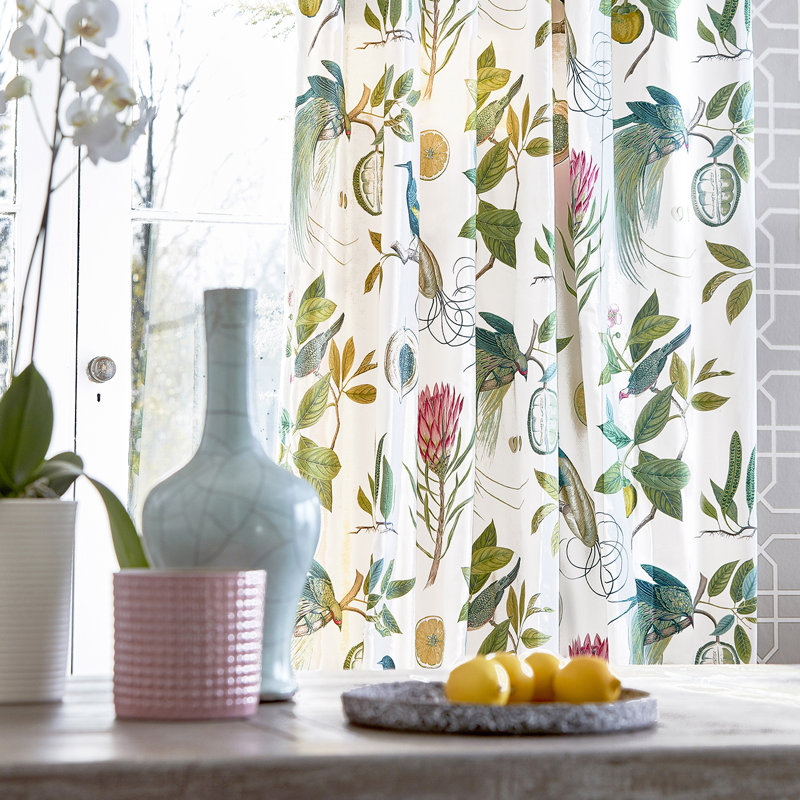 Paradesia Fabric, Fig/Indigo
