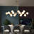 Jewellia 16-Light Metal Sputnik Chandelier with Glass Shades and Adjustable Height -305184220