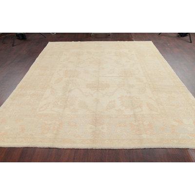 Tapis de zone en laine 8 pi 4 po x 11 po one-of-kind à la main noué la VanVleet