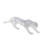 Silver Hernandes Polystone Bejewelled Leopard Decorative Sculpture
