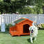 Maison en bois pour chien / chat avec toit en asphalte