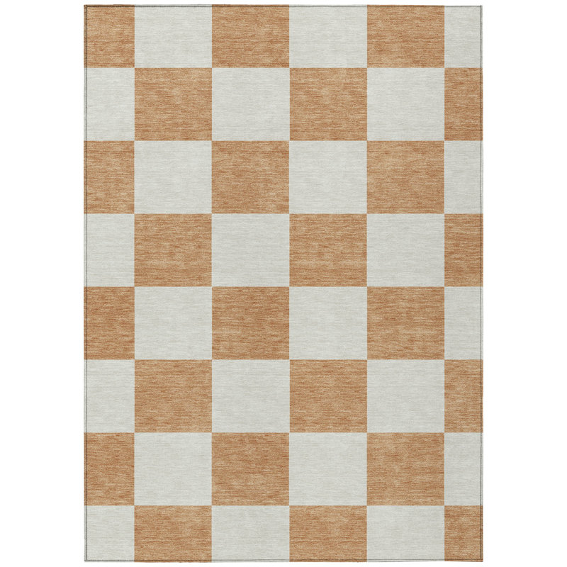 Machine Washable Indoor/Outdoor Braegger ACN2345 Geometric Rug, Rectangle 10' x 14'