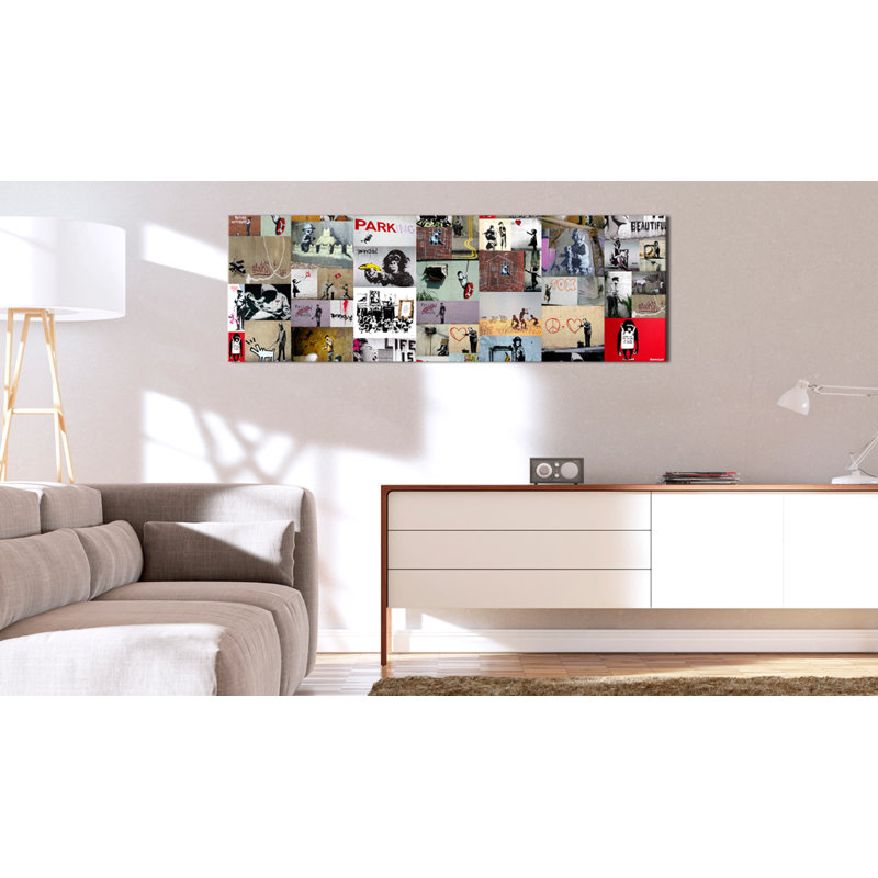 No Frame Print on Canvas, 45cm H x 135cm W