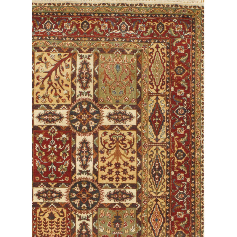 Tabriz Wool Oriental Area Rug, Rectangle 3' x 5'1"