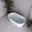 54" Streamline Soaking Freestanding Tub With Internal Drain-108964846