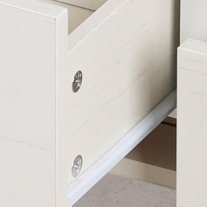 Olvie 63'' Retro Console Table with Drawer, White