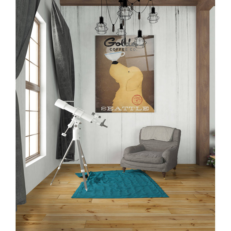 «Golden Coffee Co» par Ryan Fowler - impression non encadrée, H 36 po x l 24 po x P 0,2 po