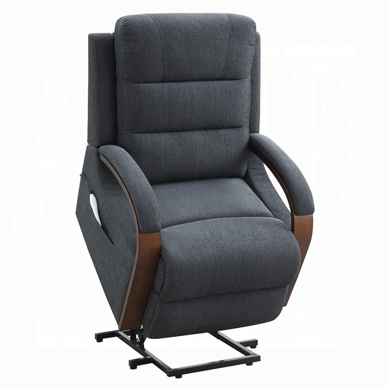Fauteuil inclinable électrique Jea, Gris / Brun