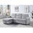 Phenex Seaside Style Reversible Sleeper Sectional Sofa-112132356