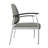 Arrive Collection Vinyl Seat Waiting Room Loveseat Chair with Metal Frame and Arms-96943444