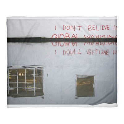 Banksy Sewn Throw Blanket