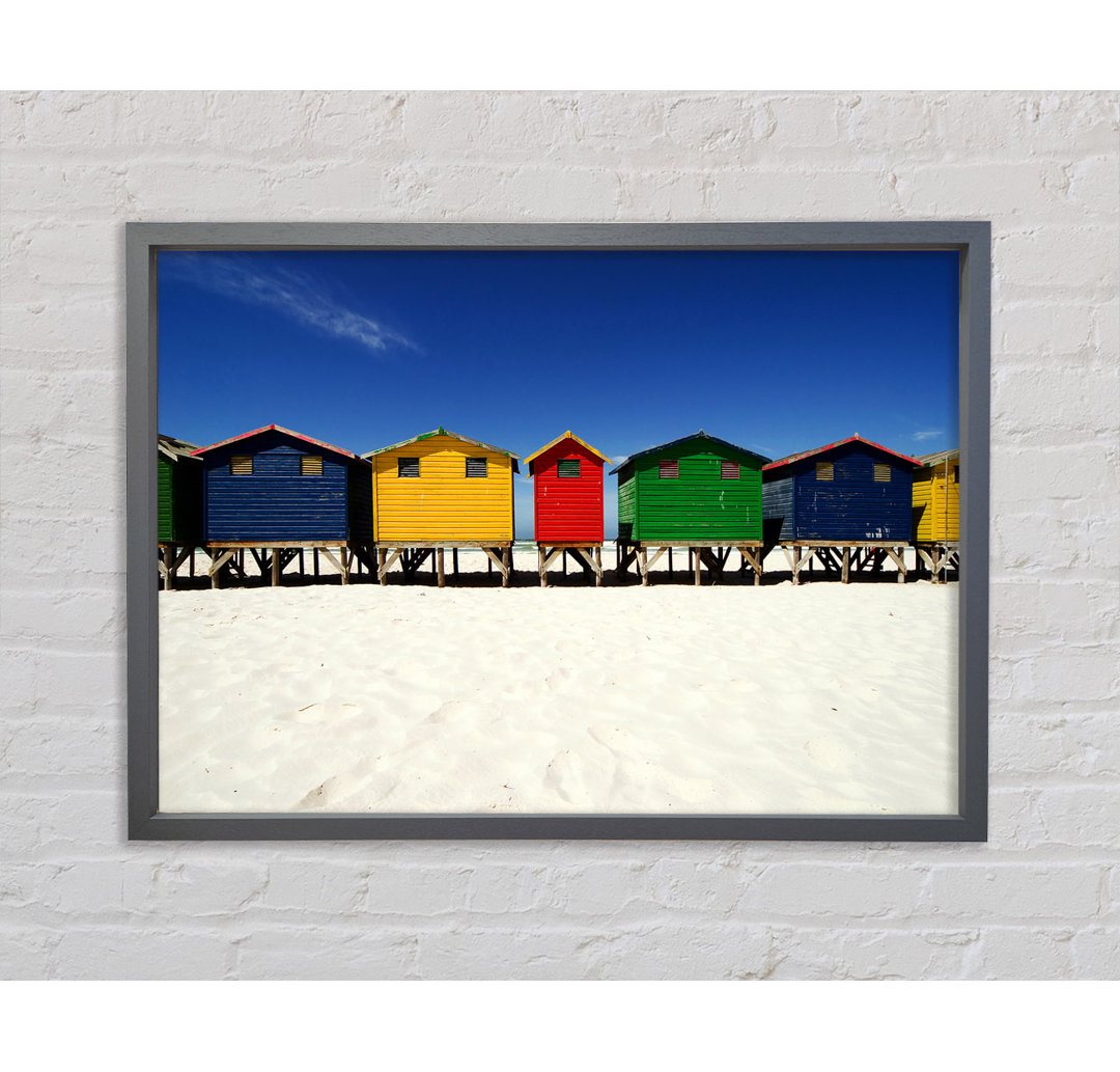 Gerahmtes Poster Beach Hut Skies