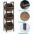 15" 3-Tier Industrial Basket Stand With Angled Baskets – Rustic Vertical Fruit & Snack Rack