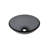 Novatto 16.5'' Black Glass Circular Bathroom Sink-130667321