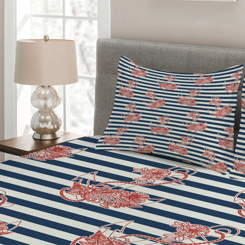 Coastal Striped Coverlet