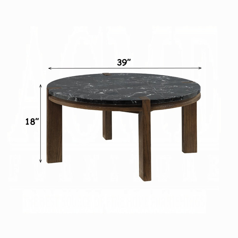 Table basse Estella avec plateau en marbre