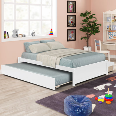 Montz Twin 2 Drawer Platform Bed with Trundle by Harriet Bee by Harriet Bee