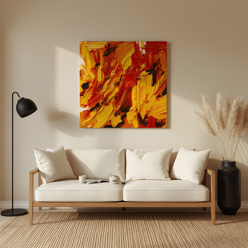 Art mural en métal Neo Expressionism 49, H 96 po x l 96 po x P 0,05 po