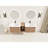 Wall - Mounted Vanity, White Ceramic Sink, Soft Close Door, Small Storage Shelves, Versatile Ample Space
