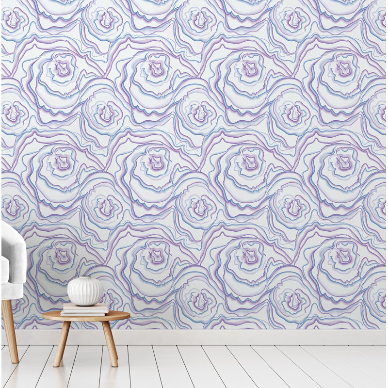 Panneau de papier peint lisse Destino, Mauve, l 24 po x L 48 po