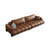 Brown Genuine Leather Modular Sofa