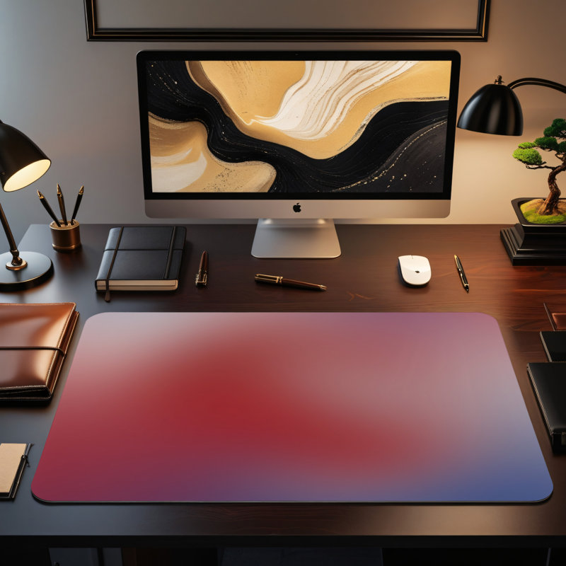 Polyester Desk Pad, 14.4x12.1