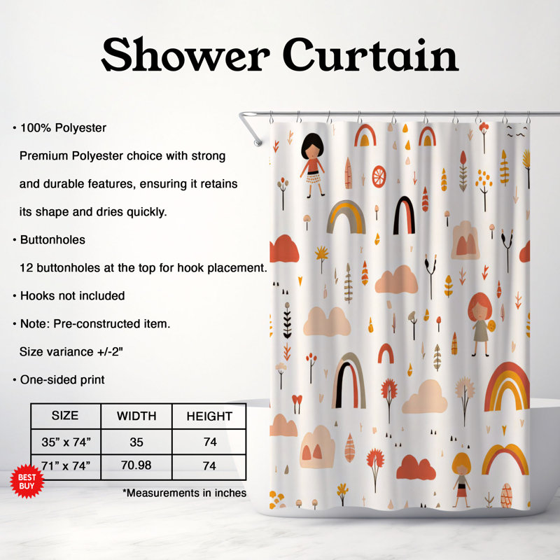 Rideau de douche Starry Night - Premium, H 74 po x l 71 po