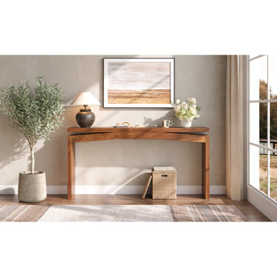 Console en bois, buffet à dossier L 62 po x H 31 po, table d'appoint pour vestibule et entrée