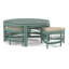 Raffles Rattan Cocktail Table with Benches-71441913-71441853