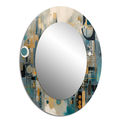 Transcending Reality V - Modern Oval Wall Mirror