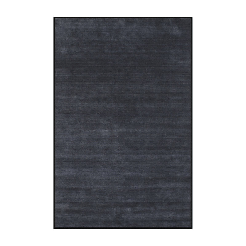 Tapis contemporain gris, Rectangle 4 pi x 6 pi