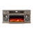 Alvilda 70" Farmhouse LED Fireplace Tv Stand With 3-sided Glass Fireplace,Glass Door Storage,Gray-452047747