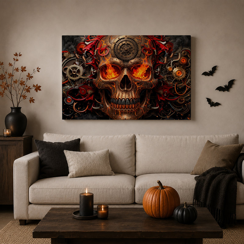 Art mural sur toile Steampunk, H 20 po x l 30 po