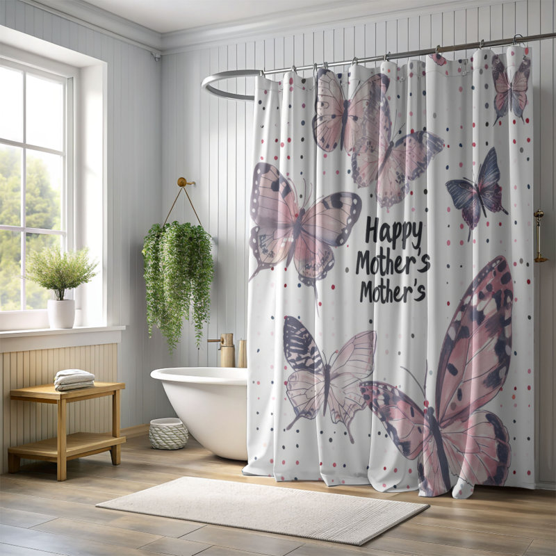 Rideau de douche Honoring Mom - Premium, H 74 po x l 71 po