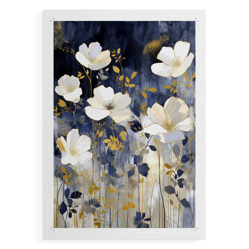 FLORAL Series CCCLXXVIII -Canvas Print Only - NOT FRAMED, 18" H x 12" W