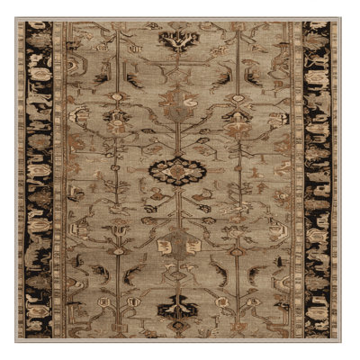 Machine Washable Persian Beige Area Rug