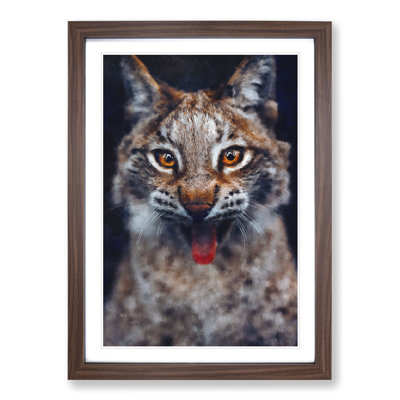 Lynx Cat - Picture Frame Graphic Art