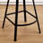 Absalom Modern Swivel Upholstered 26.6" Sherpa Counter Stool with Metal Frame-839629861-830356935
