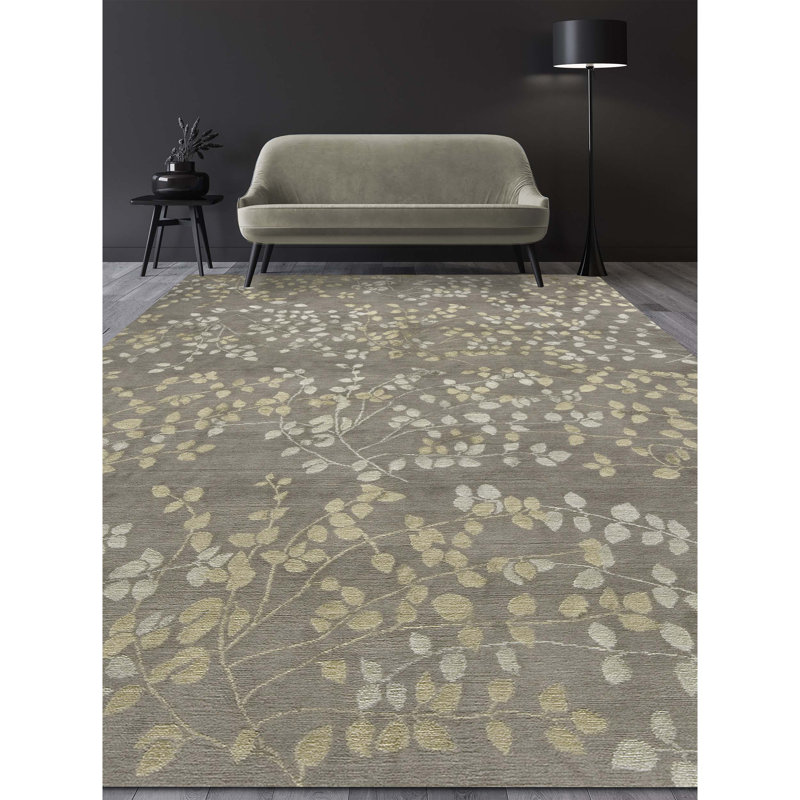 Floral Area Rug, Rectangle 6' x 9'